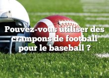 Pouvez-vous utiliser des crampons de football pour le baseball ?